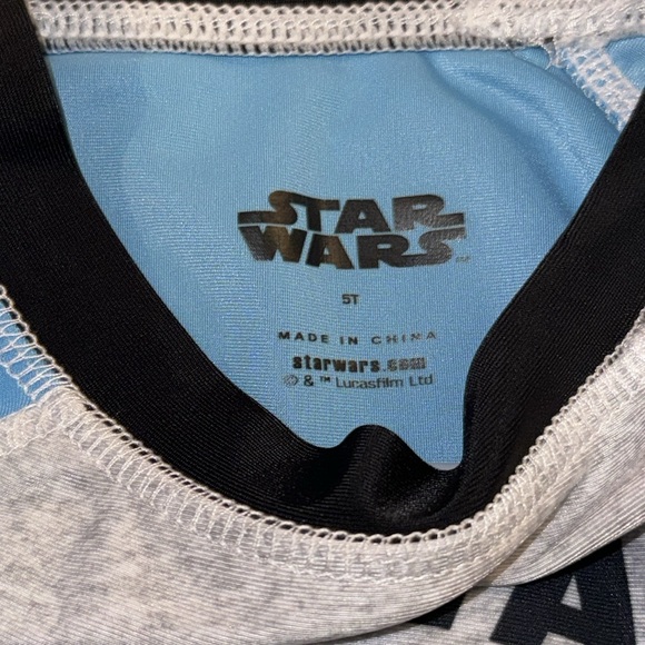 Star Wars rash guard swim set size 5T - Picture 3 of 5